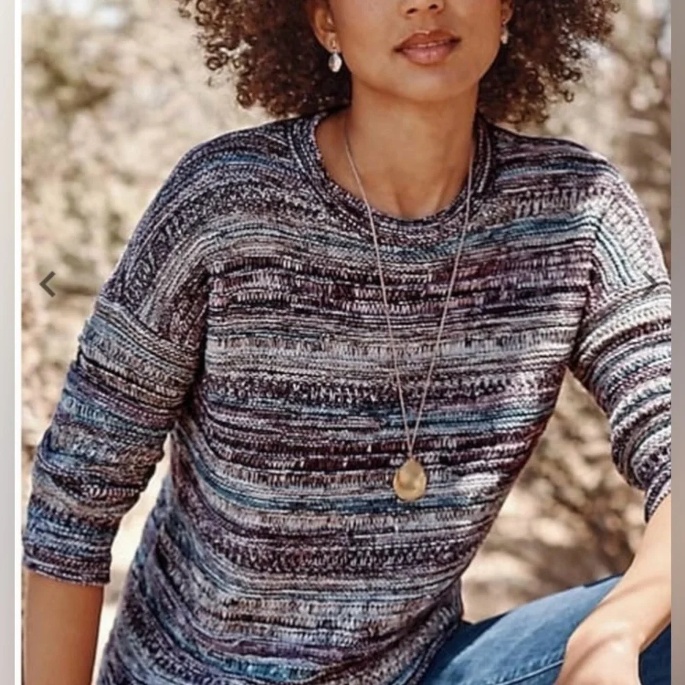 J. Jill Mixed-Textures Intarisa Sweater - Picture 5 of 12